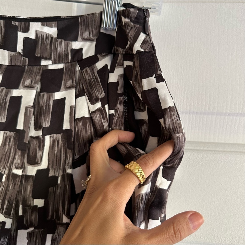 Lafayette 148 New York Graphic Brush Stroke Pocket Pencil Skirt Women's Size 4 - Picture 4 of 9